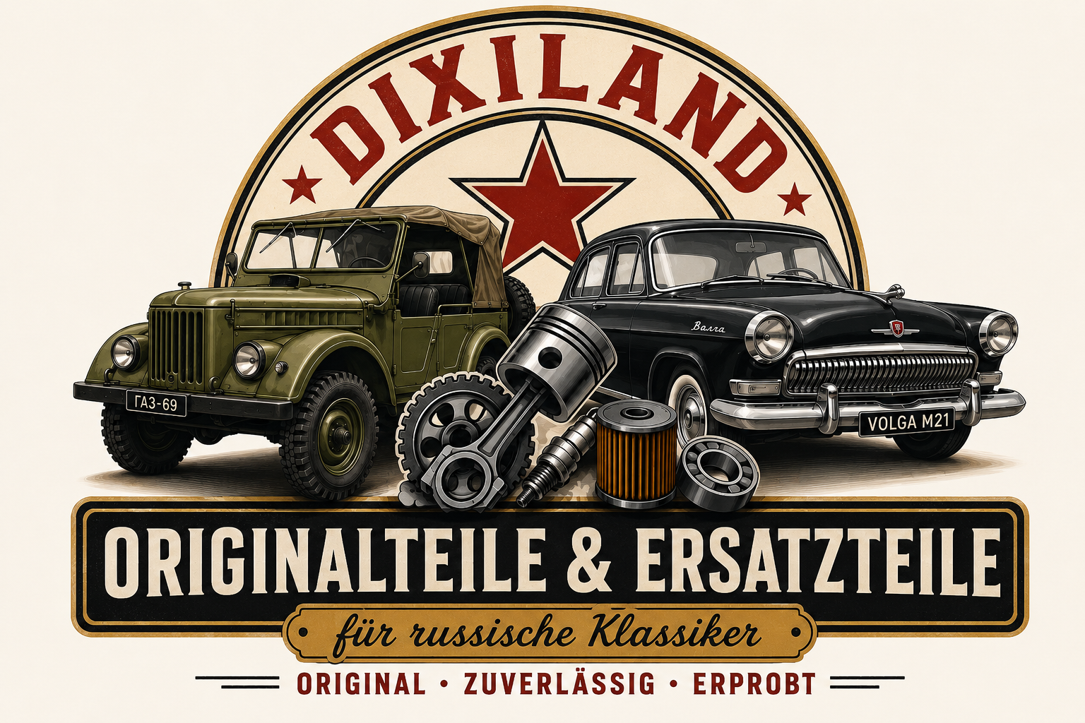 DIXILAND Originalteile und Ersatzteile für russische Klassiker