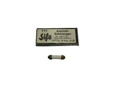 Sicherung 8 Amp. 6 x 25