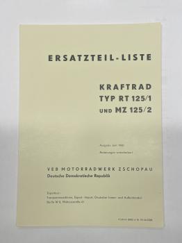 Ersatzteilkatalog RT 125/1 MZ 125/2